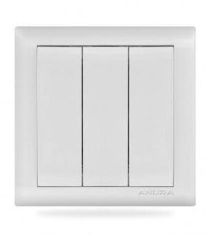 Выключатель двух-ый без подсветки ANURA АЕ20103