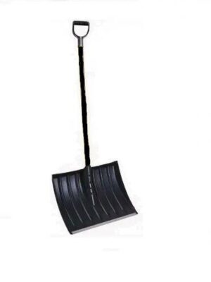 Лопата снегоуборочная черная с ручкой