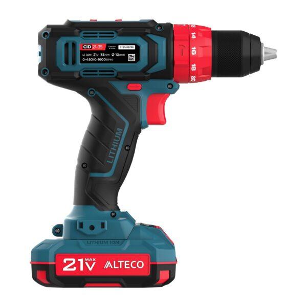 Аккумуляторная ударная дрель шуруповерт CID 21-35 ALTECO