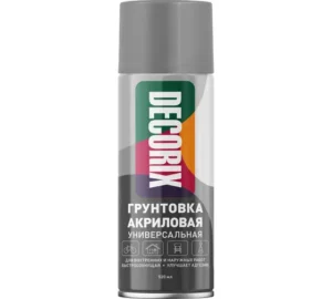 Грунтовка аэрозольная DECORIX Серая