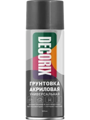 Грунтовка аэрозольная DECORIX Черная