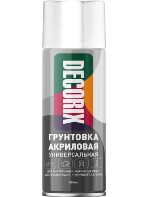 Грунтовка аэрозольная DECORIX Белая