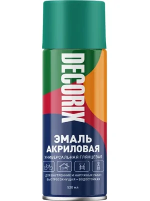 Эмаль аэроз универс DECORIX Изумрудный
