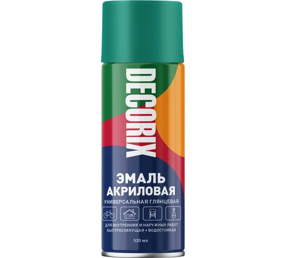 Эмаль аэроз универс DECORIX  Изумрудный