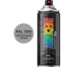 Эмаль аэроз RAL PROF DECORIX Сигнальный Серый