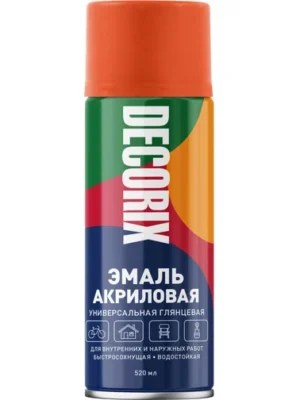 Эмаль аэроз универс DECORIX Оранжевый