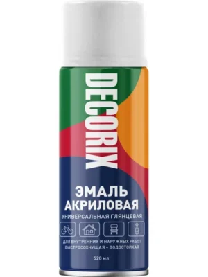 Эмаль аэроз универс DECORIX Белый Глянц