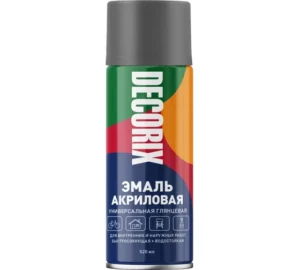 Эмаль аэроз универс DECORIX Темн-Серый