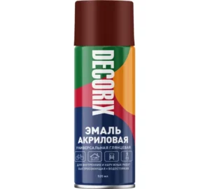 Эмаль аэроз универс DECORIX Коричневый