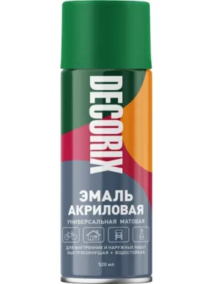 Эмаль аэроз универс DECORIX Зеленый МАТ