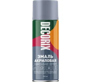 Эмаль аэроз универс DECORIX Серый МАТ