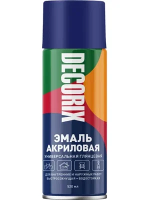 Эмаль аэроз универс DECORIX Ультрамарин