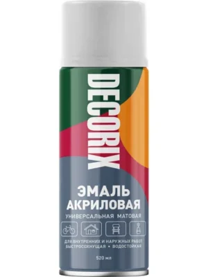 Эмаль аэроз универс DECORIX Белый МАТ