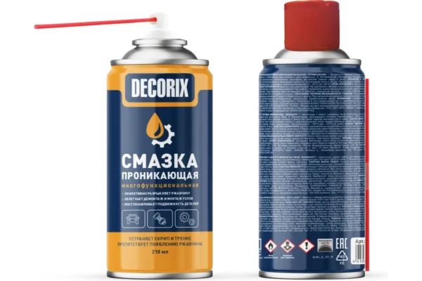 Аэрозольная проникающая смазка DECORIX 210мл 0411-04 DA