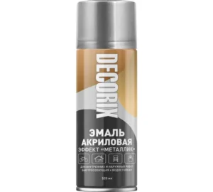 Эмаль аэроз Металлик DECORIX  Серебро