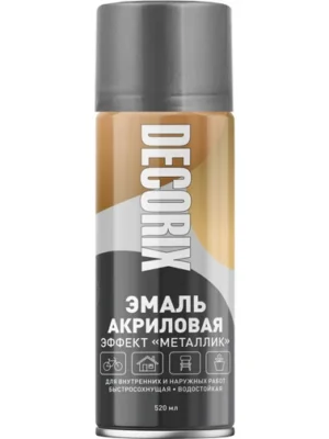 Эмаль аэроз Металлик DECORIX Графит