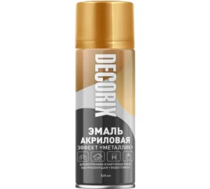 Эмаль аэроз Металлик DECORIX Золото инков