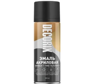 Эмаль аэроз Металлик DECORIX Черный