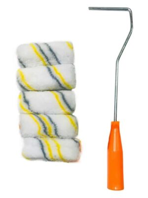 Валик меховой 100мм с 5-ю сменными насадками