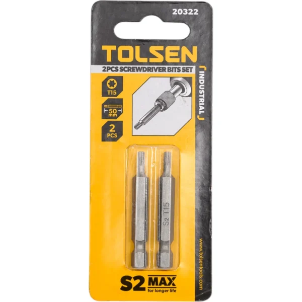 Бита для отвертки 2шт*Т15х50 TOLSEN 20322