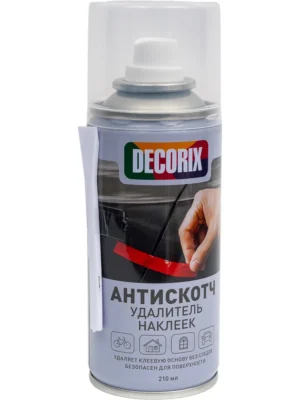 Удалитель наклеек Антискотч со скребком DECORIX 210 мл 0146-