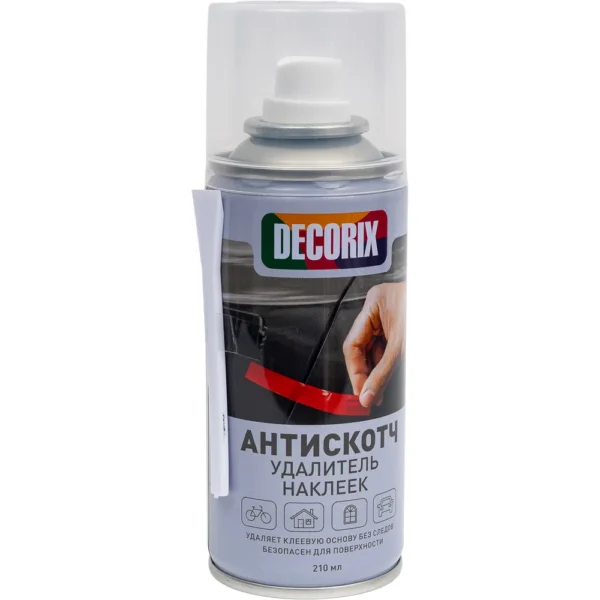 Удалитель наклеек Антискотч со скребком DECORIX 210 мл 0146-