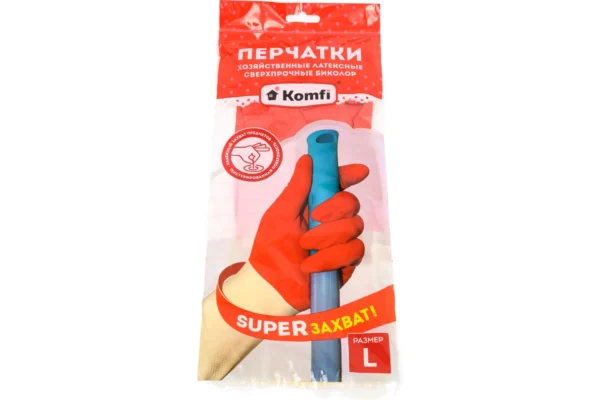 Перчатки СверхпрочныеБИКОЛОР L Fiberon BICOIRAI3