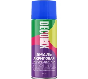 Эмаль аэроз флуоресц DECORIX Голубой