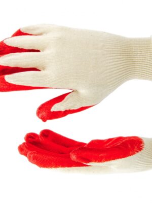 Перчатки прорезиненные (красные)