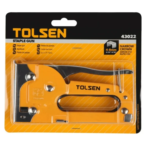 Степлер средний 4-8мм(5/32-5/16) TOLSEN 43022