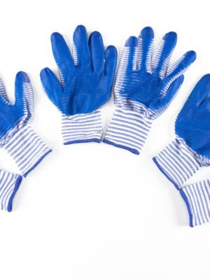 Перчатки прорезиненные (синие)