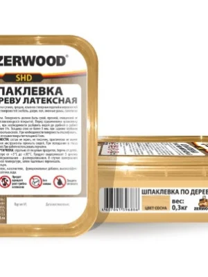 Шпаклевка по дереву ZERWOOD сосна 0,3 кг.