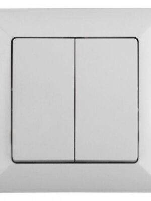 Выключатель двух-ый без подсветки ANURA АЕ20103