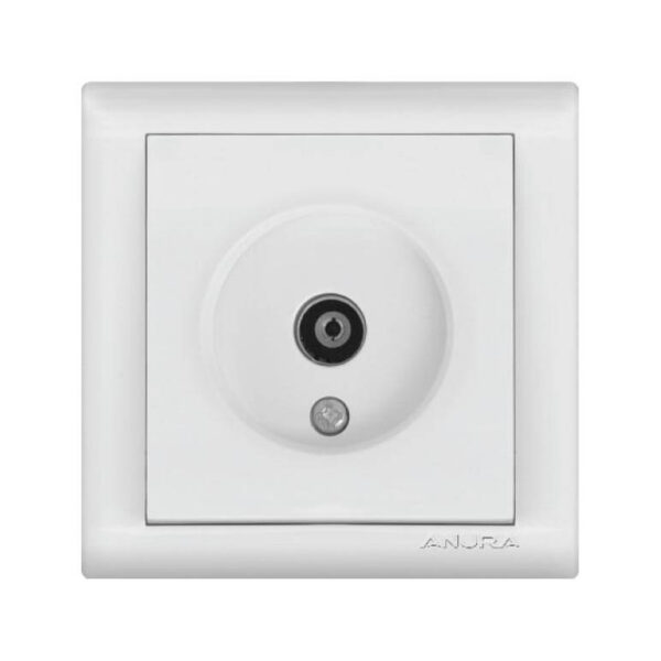 Розетка для ТВ антенны ANAMUR Белая АЕ02117