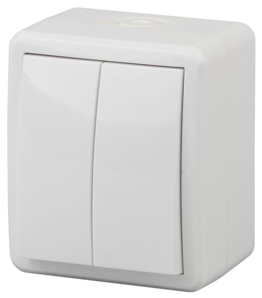 Выключатель PLANO белый 1-101-01