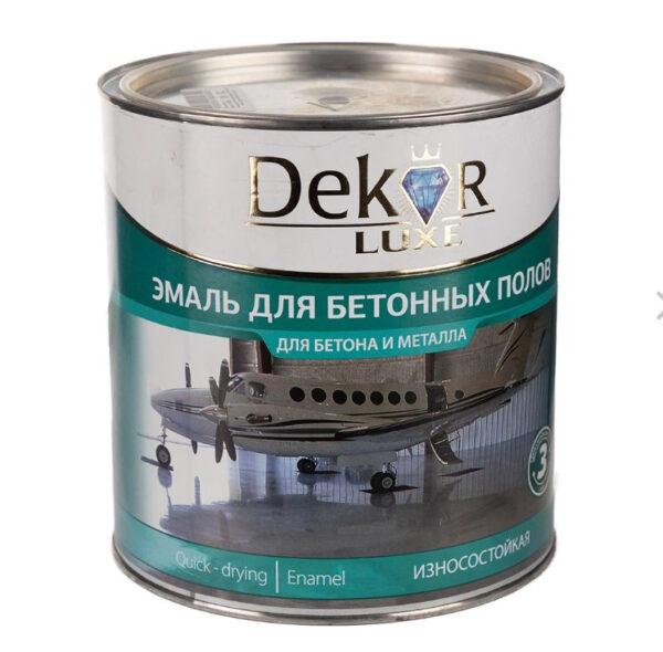 Эмаль алкидно-уретановая для бетонных полов DEKOR серая 2,6к