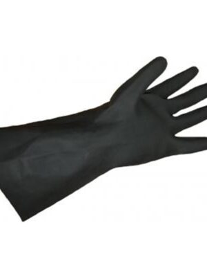 Перчатки резиновые черные