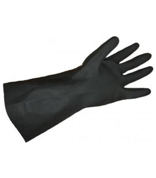 Перчатки резиновые черные