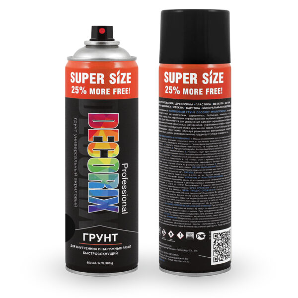 Грунт аэроз PROFESSIONAL DECORIX Черный
