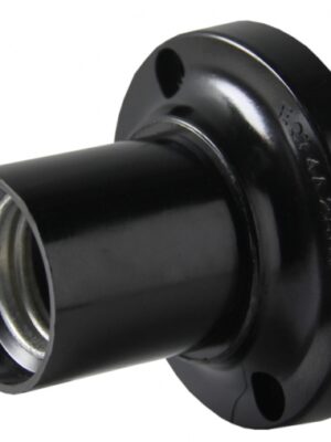 Патрон настенный черный прямой