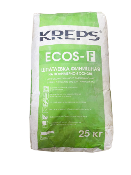 КРЕПС шпатлевка гипсовая ECOS F 25кг