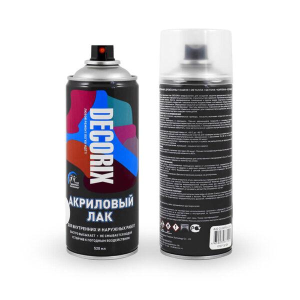 Лак аэрозольный DECORIX Бесцветн Глянц