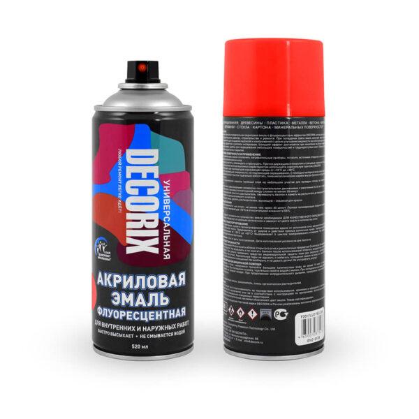 Эмаль аэроз флуоресц DECORIX Голубой