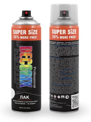 Лак аэроз PROFESSIONAL DECORIX  Бесцв Глянц 013