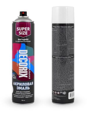 Эмаль аэроз универс DECORIX Белый Глянц
