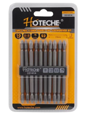 Биты для отвертки 1/4 110мм (10шт) HOTECHE 251014