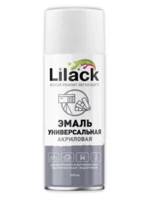 Аэрозольная эмаль LILACK 520 мл белый матовый 7101-24 LK