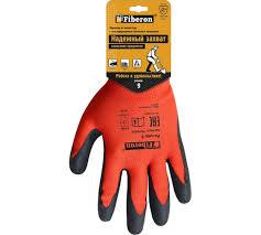 Перчатки с хлопковой манжетой (красные), Fiberon P