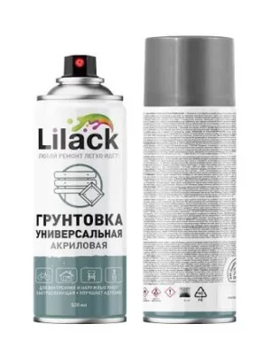 Аэрозольная грунтовка LILACK 520мл серая 7108-22 LK