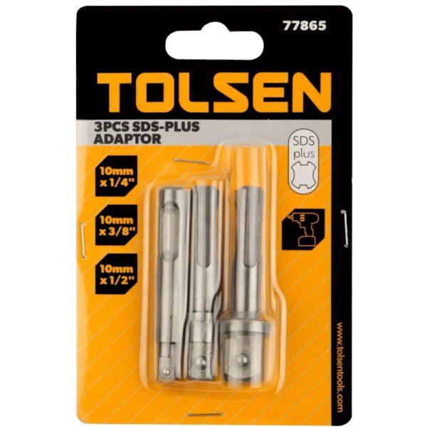 Адаптер SDS PLUS 1/2-3/8-1/4 TOLSEN (3шт) 77865
